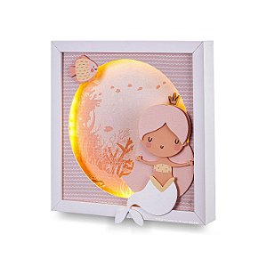 Quadro Decorativo Com Luz Sereia - Sereia - 78028