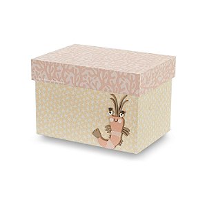 Caixa Decorativa Infantil Camarão P - Sereias - 78060