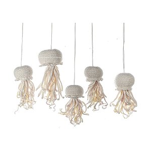 Móbile Amigurumi Águas Vivas Em Crochê - Sereias - 78110