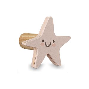 Cabideiro De Parede Infantil Unitário Estrela - Sereias - 78123