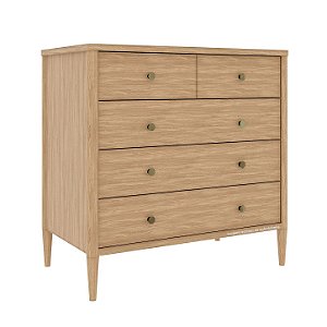 Cômoda 5 Gavetas Sora - Madeira Caramelo