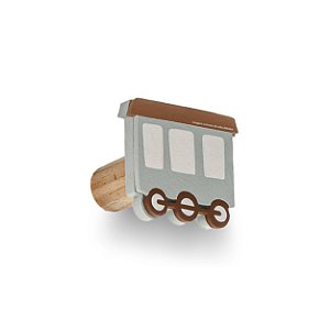 Cabideiro Decorativo Infantil Unitário Vagão - Transportes - 108121