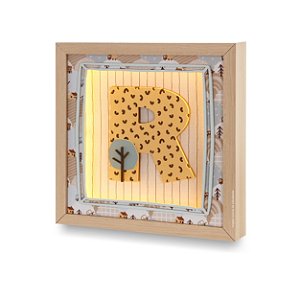 Quadro De Luz Decorativo Com Inicial Personalizável - Transportes - 108503