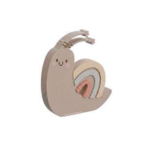 Enfeite Decorativo Infantil De Prateleira Caracol - Margaridas - 112033
