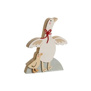 Enfeite De Prateleira Infantil Pato - Margaridas - 112031