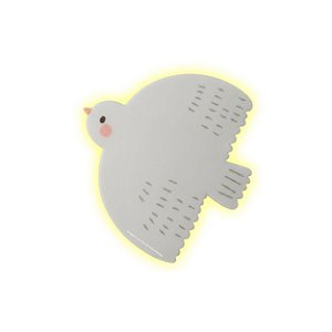 Luminária Infantil Decorativa De Parede Pássaro - Margaridas - 112142