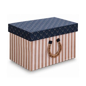 Caixa Decorativa Organizadora P Ferradura - Cavalos - 113060