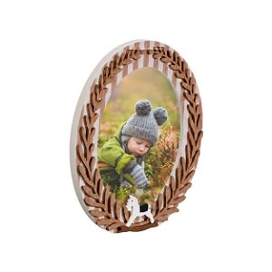 Porta-Retrato Decorativo Oval Infantil - Cavalos - 113070