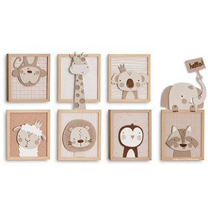 Painel Decorativo Infantil Animais Bebê - Bichos Baby II - 114010