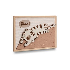 Quadro Infantil Decorativo Tigre Bebê P - Bichos Baby II - 114025