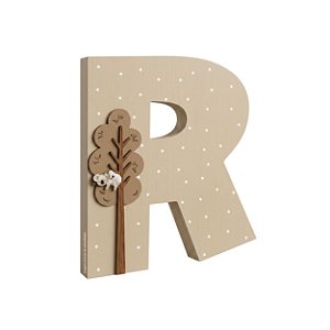 Inicial De Parede Personalizável Com Árvore E Coala - Bichos Baby II - 114101 - Personalizado