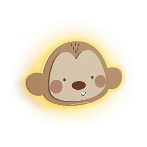 Luminária Infantil Decorativa De Parede Macaco - Bichos Baby II - 114143