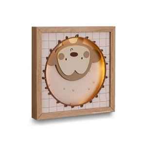 Quadro Decorativo Infantil Com Luz Macaco - Bichos Baby II - 114500