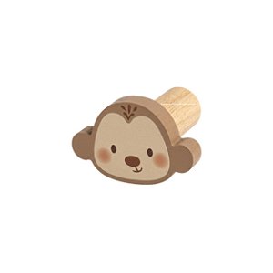 Cabideiro Decorativo Infantil Unitário Macaco - Bichos Baby II - 114121