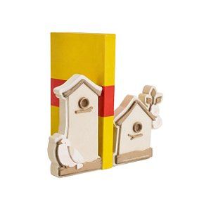 Aparador Decorativo Infantil De Livros Casinhas E Passarinhos - Revoada - 118053