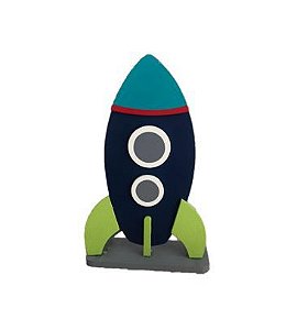 Enfeite / Adorno De Prateleira Decorativo - Galáxia Foguete - Astronatura