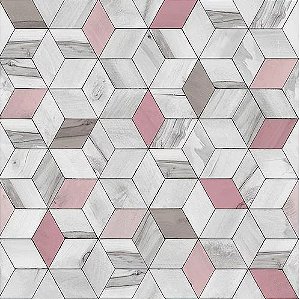 Papel de Parede Hexagone L593-03 - 0,53cm x 10m