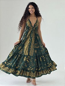 Vestido Longo Estampado Boho