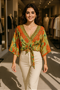 Blusa Estampada Boho