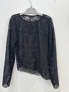 Blusa de Renda Preta