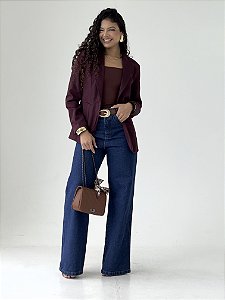 Calça Jeans Reta
