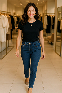 Calça Jeans Skinny Azul