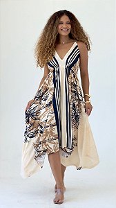 Vestido Estilo Indiano Assimétrico