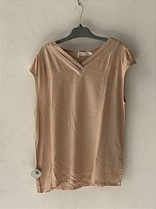 Blusa Básica nude - Bege