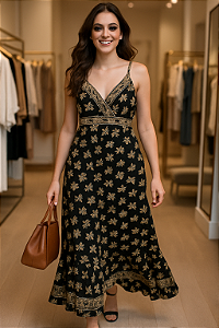 Vestido Boho Estampado