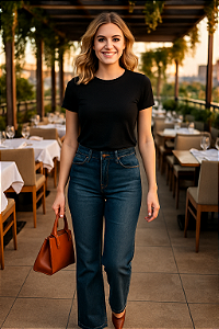 Calça Jeans Wide leg