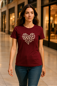 Camiseta Attitude Bordô