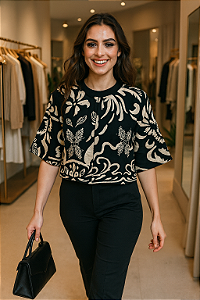 Blusa Estampada Floral