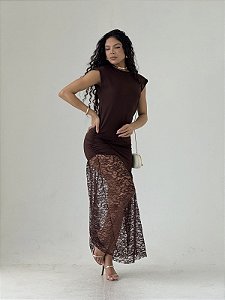 D354 VESTIDO LONGO SM  LANANY OFICIAL