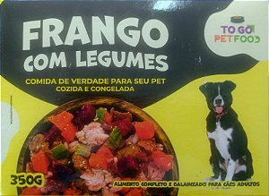 FRANGO COM LEGUMES - Comida de Verdade para seu PET Cozida e Congelada - 350g