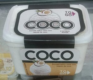 Sorvete Coco 2 litros