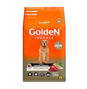 Ração Golden Fórmula Cães Adultos Carne 3Kg