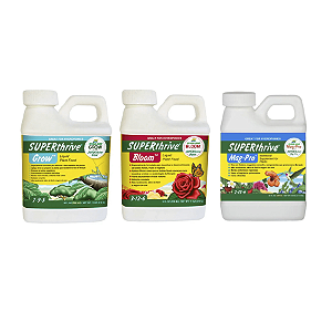 Kit Básico Fertilizantes Superthrive - Grow, Bloom e Mag Pro