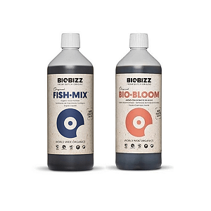 Kit Nutrientes Orgânicos BioBizz - Fish Mix + Biobloom 2x250ml