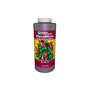 FloraMicro 5-0-1 473ml General Hydroponics - Fertilizante base Micronutrientes