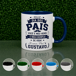 Caneca alça e interior colorido