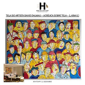TELA DO RENOMADO ARTISTA DAVID DALMAU – ACRÍLICA SOBRE TELA – 1,48M (L)