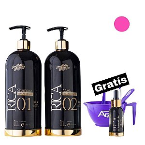 Rica Tratamento + Elixir + Kit Hair Style Grátis.