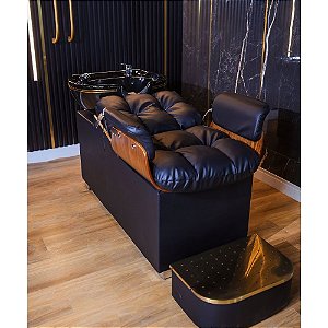 Lavatório  Elegance Black - com Cuba de Cerâmica Preta