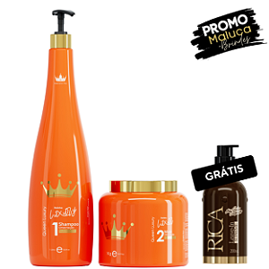 Rainha Luxury - Tratamento Profissional + Leave-In rica Grátis.