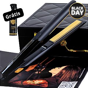Chapinha Luxury Titanium Gold - 110/220 + Protect Pantera Negra Grátis