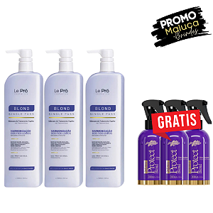 Le Prö Organic Blond – Single Pass 3 UNIDADES  + 3 unidades Protect Blond Grátis.