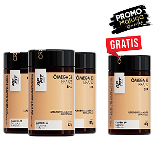 Combo (03) Ômega 3 + (01) Grátis.
