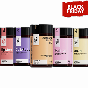 Combo AP FIT CelluRedux + LipMax + VitaC + Hair Skin + Ômega 3