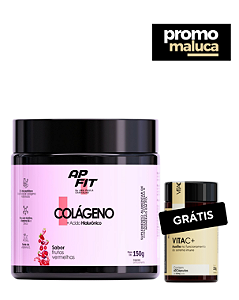 Colágeno Hidrolisado – Sabor Frutas Vermelhas + Grátis Vita C+