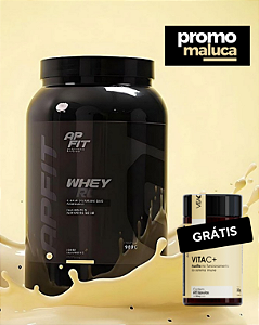 Whey Protein APFIT – Sabor Baunilha, 900g + Grátis Vita C +